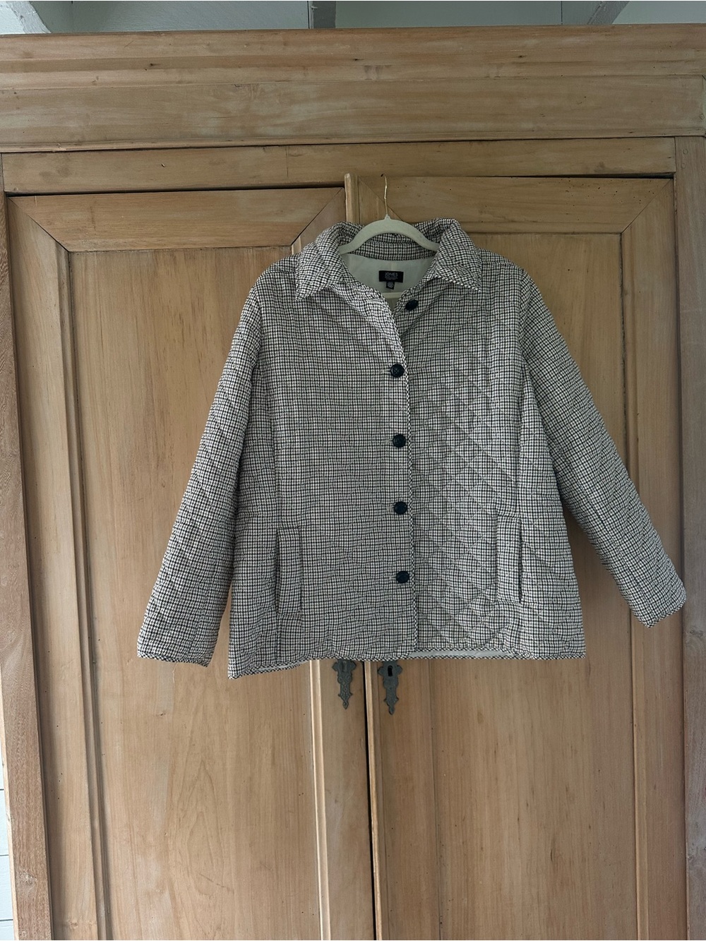Houndstooth Quilted Puffer Coat | Oversized Fit 🤎🖤